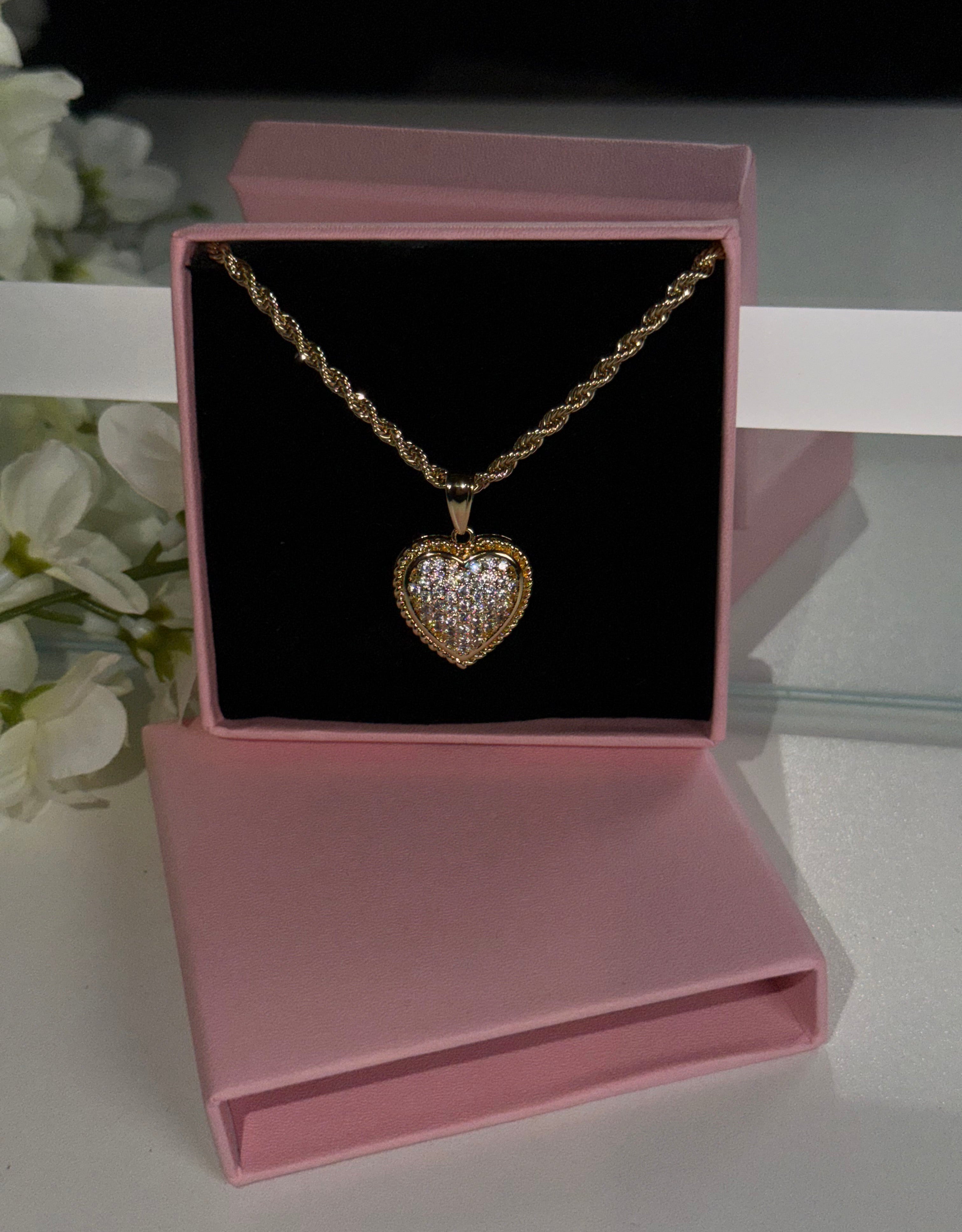 Heart On Ice Necklace